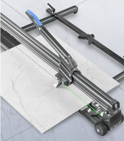 Coupe-Carreaux et Verre Céramique Manuel Industriel de Haute Précision, Positionnement Laser Infrarouge avec Couteau Poussoir pour Grandes Plaques, Outils à Main
