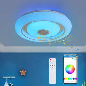 Hot Selling 36w Smart Music Fernbedienung Lautsprecher Moderne LED Decken leuchte Licht Eisen Zeitgenössisches PVC Lonon 80 Nordic 70