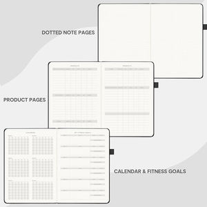 Nuevo Diseño Personalizado, Agenda de Fitness y Control de Peso con Cubierta de Cuero A5, Encuadernación Espiral Ecológica - Product Image 5