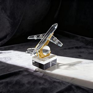 Nórdico creativo hogar transparente cristal avión decoración ornamento moderno Simple modelo habitación <span class=keywords><strong>vino</strong></span> gabinete Decoración - Product Image 5