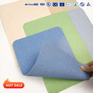 Revêtement de sol en vinyle homogène en PVC imperméable de haute qualité de 2mm d'épaisseur Revêtement de sol en rouleau avec solution de conception graphique - Product Image 1