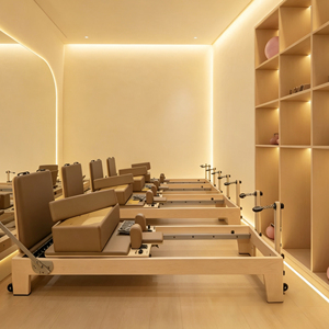 Máquina <span class=keywords><strong>Reformer</strong></span> de Madera de Roble al por Mayor, Precio Directo de Fábrica, Colores Personalizados para Estudio Comercial y Hogar, <span class=keywords><strong>Reformer</strong></span> de <span class=keywords><strong>Pilates</strong></span> de Madera - Product Image 4