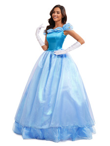 Set <span class=keywords><strong>Costume</strong></span> da Principessa delle Fiabe Blu in Poliestere per <span class=keywords><strong>Donna</strong></span> Adulta, per Halloween, Carnevale, Feste e Spettacoli, Vendita all'Ingrosso - Product Image 3