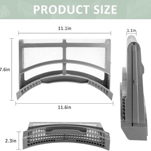 Filtre à peluches pour sèche-linge DC61-02595A 11,6 pouces x 7,6 pouces x 1,1 pouces pour accessoires de sèche-linge - Product Image 1