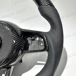 Volant pour Volkswagen Mk7 <span class=keywords><strong>Golf</strong></span> 7 R Mk6 Mk5 GTI <span class=keywords><strong>GTD</strong></span> GTS GTE GLI R-Line CC Led Volant en fibre de carbone Personnalisation - Product Image 3