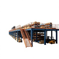 HONGXIN Étagère de mezzanine en acier robuste sans boulons, réglable, en acier laminé à froid, avec revêtement en poudre, protection contre la corrosion, personnalisable