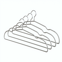 Cintres en métal revêtus de plastique, épaissis, extra-épais, antidérapants, pour usage domestique, nouveau style chinois