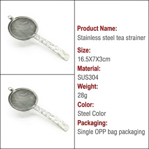 Accessori Premium per Tè: Infusore in Acciaio Inox 304 a Maglia Fine per Tè Sfuso e Matcha con Manico Martellato - Product Image 3