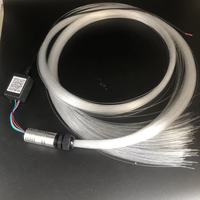 Plafonnier à fibre optique colorée rvb 12V, 200 pièces, 0.75mm, 2m, fibre optique, éclairage de toit de voiture, lumière d'étoile