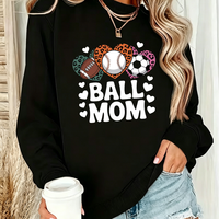 Impression par transfert thermique DTF lavable à chaud pour T-shirts, motif « Ball Mom » – Meilleure vente