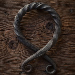 Colgante de Cruz de trol forjado hecho a mano para mujer, herrero personalizado, Vikingo, collar, amuleto, colgante de hierro Medieval con parte superior trenzada, venta al por mayor - Product Image 3