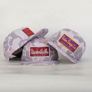 Casquette de golf non structurée Meidiney personnalisée avec logo patch 5 panneaux, style old school, camouflage canard, visière plate, snapback, de l'usine OEM - Product Image 2