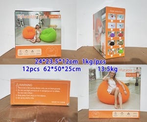 Sofá Inflable en Forma de Bola OEM con Bomba Eléctrica Integrada, Silla Inflable Plegable para Sala de Estar, Camping, Playa y Cine - Product Image 4