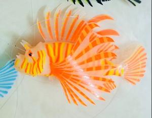 Pesce <span class=keywords><strong>Leone</strong></span> Realistico in Silicone Luminoso Colorato, Decorazione per <span class=keywords><strong>Acquario</strong></span>, Ornamento per Paesaggistica Subacquea - Product Image 6