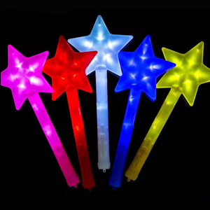 Baguettes lumineuses étoiles de fête LED s'allument <span class=keywords><strong>baguette</strong></span> <span class=keywords><strong>magique</strong></span> bâtons clignotants Super lumineux noël anniversaire Halloween Thanksgiving faveurs - Product Image 1