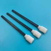 707 Tampon de nettoyage sans peluches à manche noir, rectangulaire, en mousse, pour le detailing automobile, les imprimantes et les salles blanches