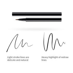 Eyeliner liquide noir brun ultra fin, imperméable, anti-bavures, fini naturel, poids net 0,8 g - Product Image 4