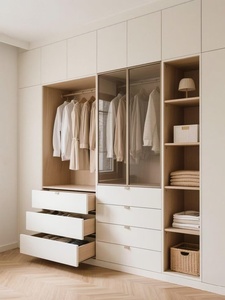 Armoires modernes minimalistes durables et détachables |   Meubles <span class=keywords><strong>de</strong></span> chambre à coucher en contreplaqué <span class=keywords><strong>OSB</strong></span> écologiques, résistants à l'humidité et peu encombrants, faciles à assembler - Product Image 6