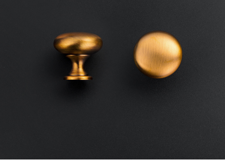 EADER Advanced transparent shiny brass crystal drawer wardrobe handle single hole simple cabinet dresser small handle