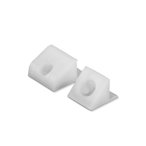 Clips de plástico Ying Sheng para panel trasero, pequeños soportes de esquina blancos para placas traseras de armarios y roperos, moldeados por inyección. - Product Image 4