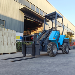 מנוע גבוה מיני קומפקטית טלסקופית טלסקופית מעמיס הרמת 4 גלגלים בניין חווה למכירה - Product Image 3