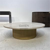 Ensemble de salon OAKEN Luxury American Living Room Cloud Sofa et table en marbre, meubles de salon personnalisables pour la maison
