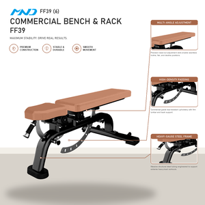 Banc de musculation populaire MND Fitness pour importateurs : équipement de gym robuste, silencieux et durable, multi-utilisateurs - Product Image 1