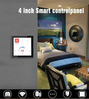 Portworld 2026 Nuevo Panel Táctil Inteligente para el Hogar con Marco CNC de 4 Pulgadas con RS485 RJ45 Tipo C en la Parte Posterior para Control de Audio y Video