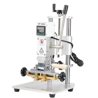 Machine de marquage à chaud WT-90SK avec fixation à bascule pour changement rapide de matrice, production en série de logos sur cuir, bois et sacs