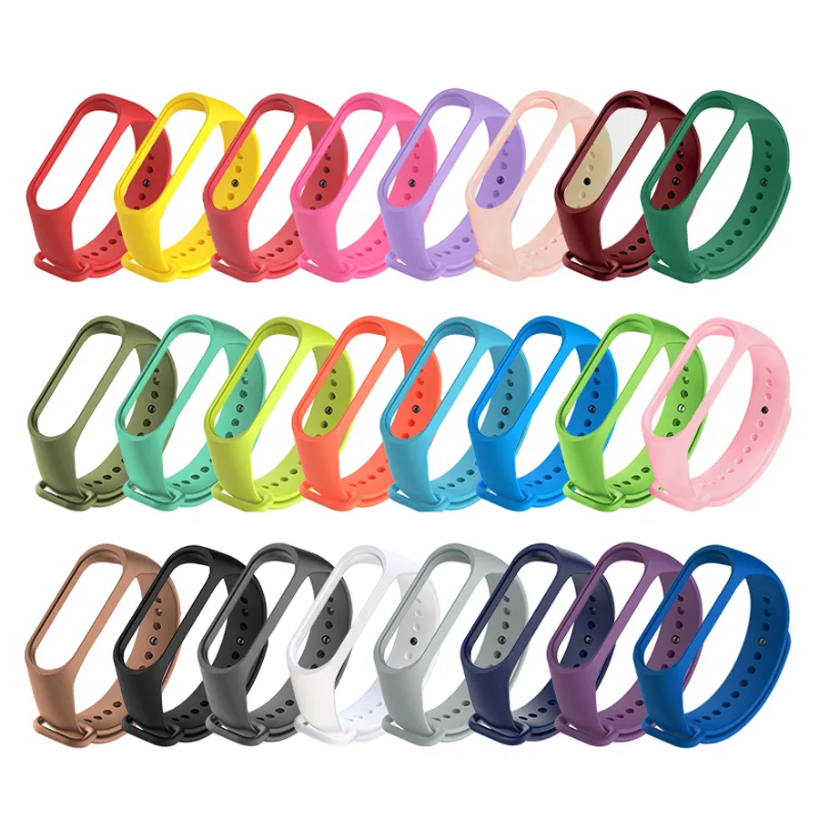 NEW 2022 Silicone Strap for Mi Band 7 6 5 Replacement Colorful Straps for Original Xiaomi Mi Band 7 Sport Wrist Bracelets