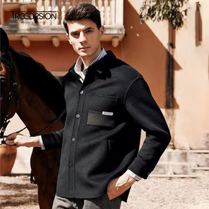 2025新着高品質レトロ英国ツイード通気性メンズウールナイロンブラックカジュアルスリムビジネススーツブレザープラスサイズジャケット - Product Image 2