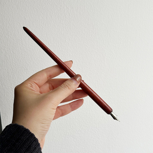 Caneta de tinta de caligrafia de madeira natural - Product Image 5