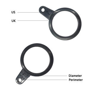 अमेरिकी गेज प्लास्टिक रिंग मापने का उपकरण यूएस इंडीग्री रिंग माप यूके रिंग आकार कैलकुलेटर आभूषण उपकरण और उपकरण - Product Image 4
