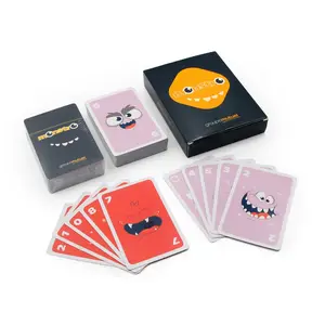 Gia đình Đảng Hội Đồng Quản trị Trò chơi thẻ in ấn boxkuwait Vàng logo trò chơi in ấn 40 thẻ mỗi bộ tùy chỉnh tiếng Anh Flash thẻ trò chơi