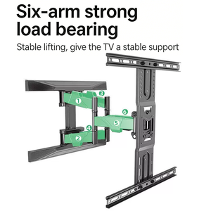 Supporto TV da <span class=keywords><strong>Parete</strong></span> NB P6 Completamente Dinamico e Rotante, Adatto <span class=keywords><strong>per</strong></span> TV LED LCD con Schermo Grande da 40-75 Pollici - Product Image 3
