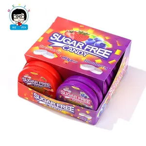 Hot Sale Halal Zuckerfreie Hart bonbons Beliebte süße Blaubeer geschmack Tablet Press Candy