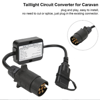 Adaptateur de remorque 7pin grande prise de remorque ronde vers USA 4Pin prise plate convertisseur de connecteur de feu arrière pour remorque caravane bateau