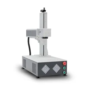 Fiber laser marking machine price 30w raycus laser with rotary for makring on rings