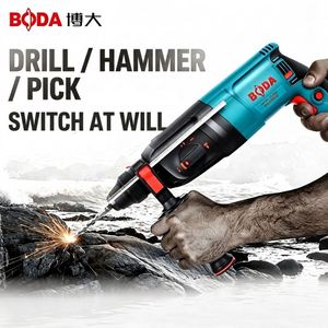 <span class=keywords><strong>Marteau</strong></span> perforateur rotatif SDS Plus BODA H9-26R 850W 26mm, 3 fonctions (perforation, <span class=keywords><strong>marteau</strong></span>, burin), 3.5J d'impact, outil électrique pour béton - Product Image 5