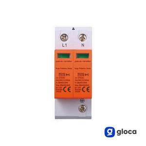 Dispositivo di Protezione da Sovratensioni Gloca 2P 275VAC 50kA T1+T2 Protezione Impianto Elettrico JXS230 - Product Image 2