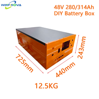 Boîtier de batterie LiFePO4 prismatique universel Winfinova 15KW 16 cellules 15kWh 200A JK BMS, montage sur rack, durable et résistant aux chocs
