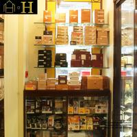 Bonne qualité en bois magasin de cigares accessoires tabac présentoir meubles cigare cigarette étagère