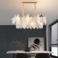 Luminaire suspendu LED en verre blanc DUOMEIJU avec cordon de suspension réglable, luminaire suspendu pour salon, lustre pour entrée