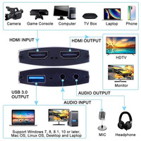 HDMI a USB3.0 Capture 4K 60Hz Convertidor de video portátil confiable para transmisión de juegos Transmisiones en vivo Grabación de video