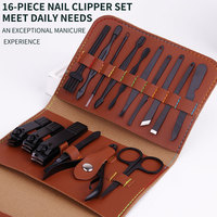 Ensemble de beauté professionnel portable pour l'entretien et la beauté des ongles, collection de soins des ongles de qualité supérieure pour les ongles des doigts