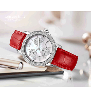 Montre à <span class=keywords><strong>quartz</strong></span> multifonction pour femme, bracelet en cuir, style <span class=keywords><strong>vintage</strong></span>, diamant, 32 mm, 16 mm, <span class=keywords><strong>SEIKO</strong></span>, vente en gros, personnalisable, marque 2026 - Product Image 3