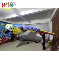 Décoration de scène Perroquet gonflable Tropical Blow up Pet Ara Flying Inflatable Jungle Birds