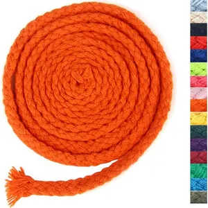 Vague colorée macramé tressé 3mm 4mm 6mm pas cher corde coton cordon