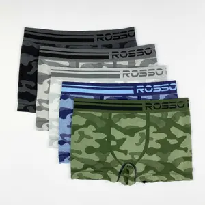 P008 Oem Aangepaste Logo Camo Camouflage Naadloze Trunk Heren Boxer Slips Voor Mannen Ondergoed