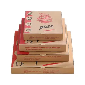 Vente en gros de boîtes à pizza 8 pouces bon marché de haute qualité en vrac boutique chinoise dans une boîte à pizza carrée avec logo personnalisé